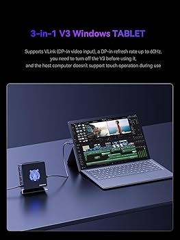 MINISFORUM V3 Tablet PC 14 cali 3 w 1 V3 AMD 8840U, 8C/16T